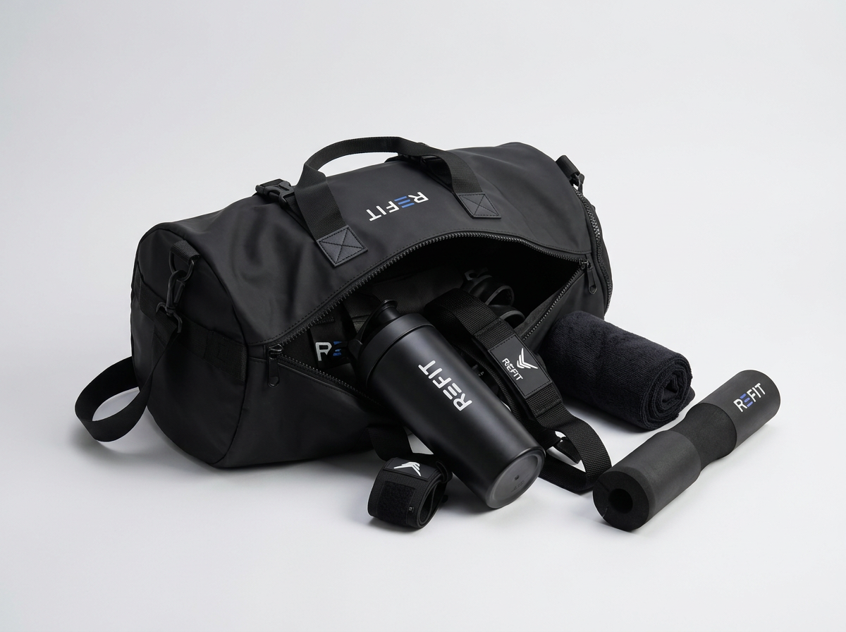 Geöffnete REFIT Bag mit Inhalt